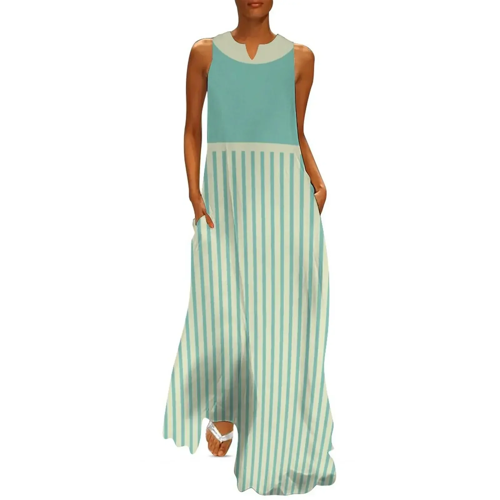 Aqua and Almond Half Stripes Long Dress dress women summer elegant chic wedding evening dresses fairy dress
Aqua and Almond Half Stripes Long Dress dress women summer elegant chic wedding evening dresses fairy dress