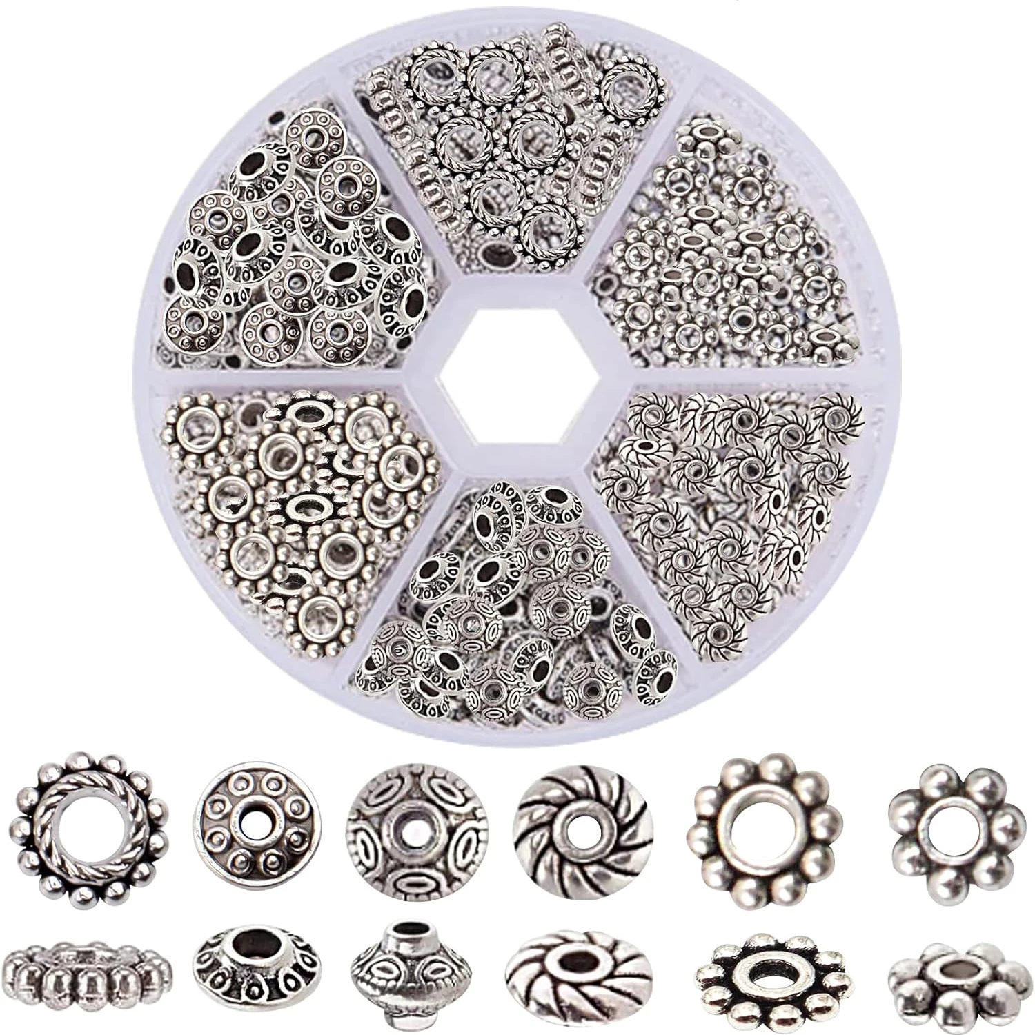 1 коробка, 300 шт. разделительных бусин-шармов в форме цветка, маленькие плоские круглые бусины-рондели оптом для изготовления браслетов, серег, украшений своими руками
1 коробка, 300 шт. разделительных бусин-шармов в форме цветка, маленькие плоские круглые бусины-рондели оптом для изготовления браслетов, серег, украшений своими руками