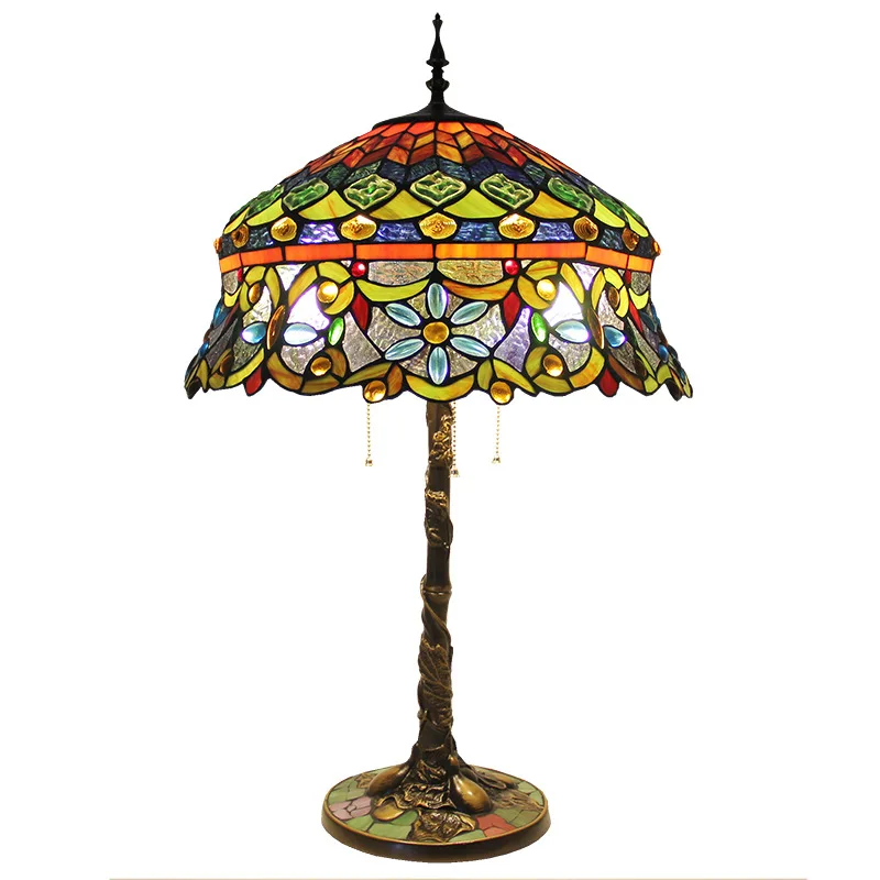 European retro Tiffany color living room dining room table lamp wedding bar
European retro Tiffany color living room dining room table lamp wedding bar