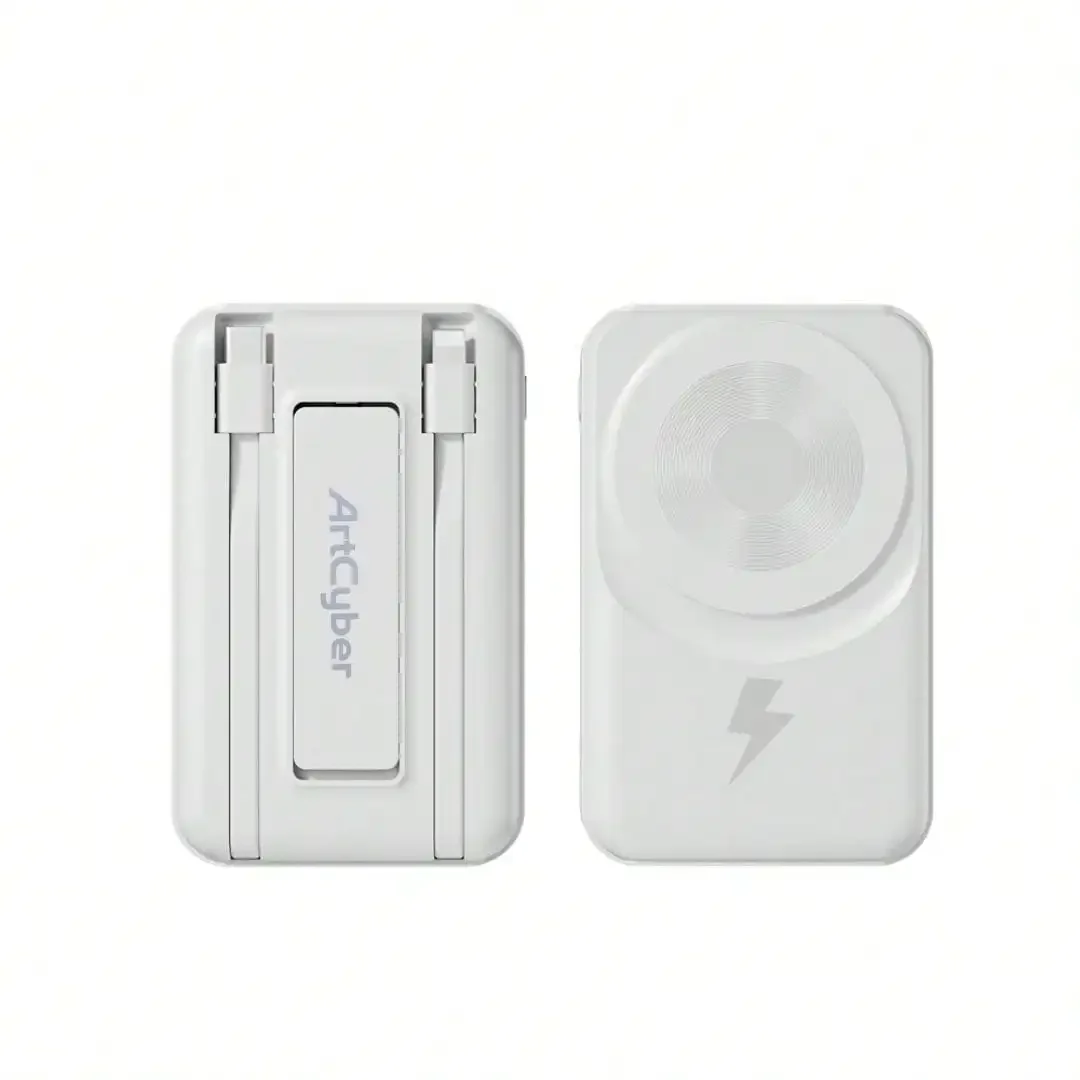 2025 Latest Wireless Magnetic Battery Pack, 10000mAh Magnetic Power Bank With Built-In USB-C & Lightning Cables, 22.5W PD Fast C
2025 Latest Wireless Magnetic Battery Pack, 10000mAh Magnetic Power Bank With Built-In USB-C & Lightning Cables, 22.5W PD Fast C