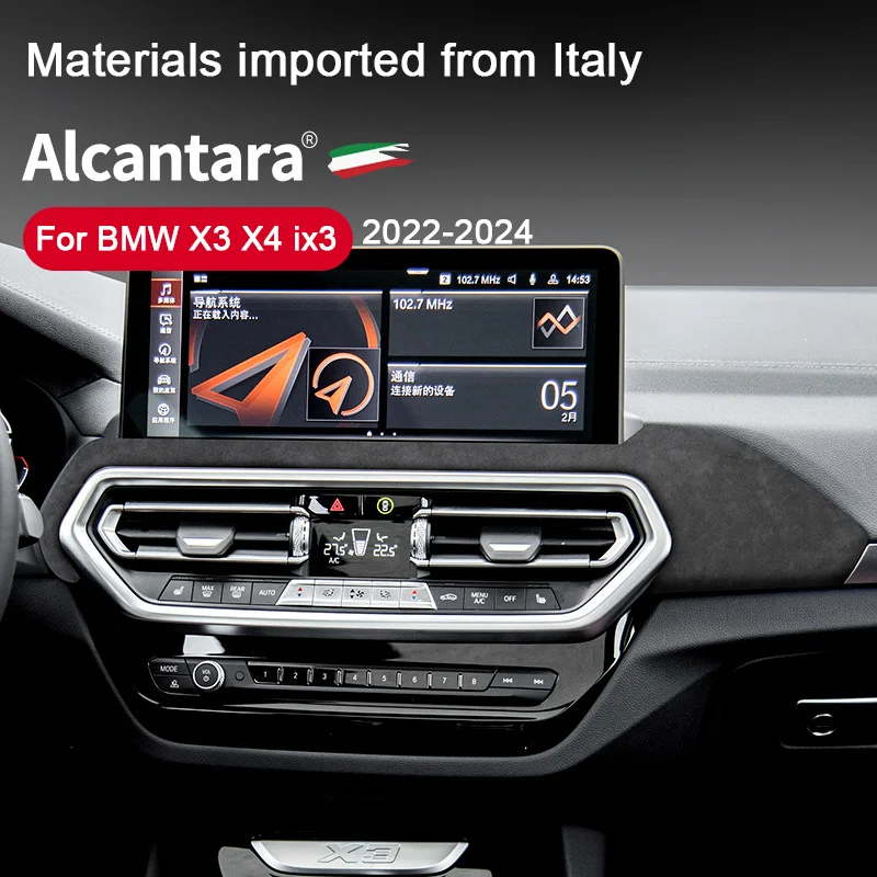 For BMW X3 X4 ix3 G01 G02 G08 2022 2023 2024,Alcantara Covering Car Central Control Instrument Panel Air Outlet Frame Trim Cover
For BMW X3 X4 ix3 G01 G02 G08 2022 2023 2024,Alcantara Covering Car Central Control Instrument Panel Air Outlet Frame Trim Cover