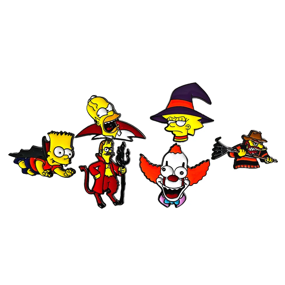 1 Set Cartoon Anime The Simpsons Halloween Series Brooch Classic European and American Holiday Badge Y2k Fashion Anime Cartoon
1 Set Cartoon Anime The Simpsons Halloween Series Brooch Classic European and American Holiday Badge Y2k Fashion Anime Cartoon