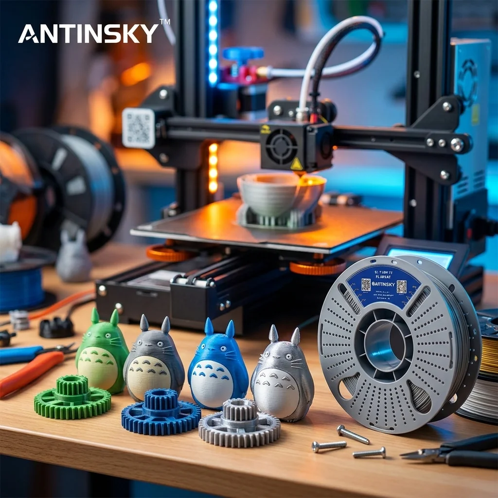 ANTINSKY PLA+ Filament 1kg 1.75mm High Toughness Low Warping 3D Printing Filament Line Consumabl
ANTINSKY PLA+ Filament 1kg 1.75mm High Toughness Low Warping 3D Printing Filament Line Consumabl