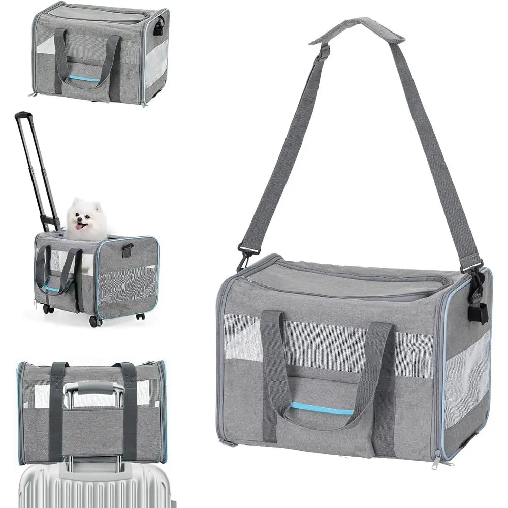 Portable Soft-Sided Pet Carrier for Cats and Dogs, Car-Friendly Travel Crate for Pets up to 20 lbs
Portable Soft-Sided Pet Carrier for Cats and Dogs, Car-Friendly Travel Crate for Pets up to 20 lbs