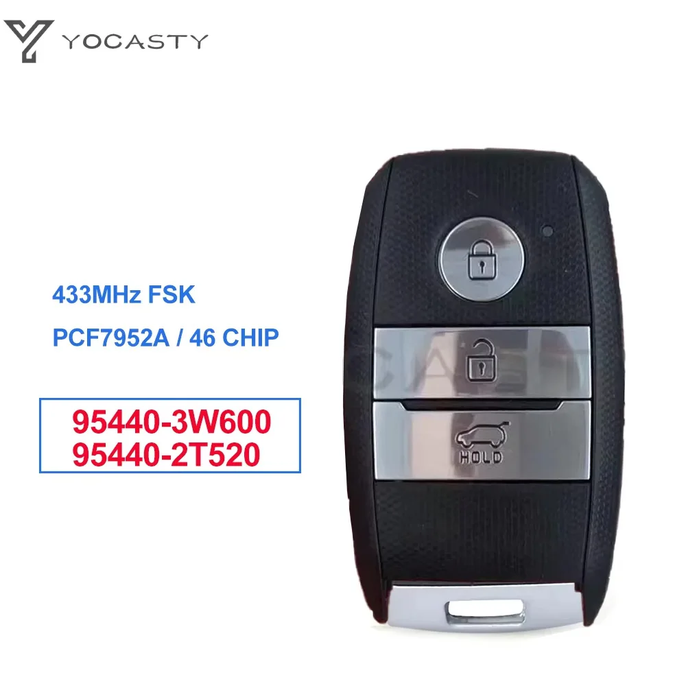 YOCASTY 95440-3W600 95440-2T520 Keyless Smart Car Key 433MHz PCF7952A 46 Chip For Kia Optima Sportage Sorento 2014 2015 2016
YOCASTY 95440-3W600 95440-2T520 Keyless Smart Car Key 433MHz PCF7952A 46 Chip For Kia Optima Sportage Sorento 2014 2015 2016