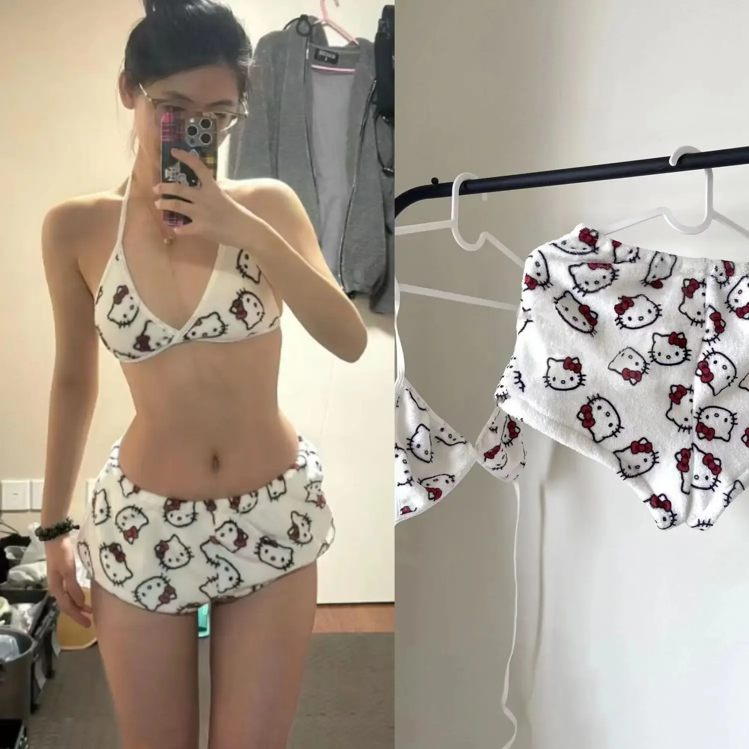 Miniso Sanrio Hello Kitty Loose Ladies Pajama Two-Piece Women Cartoon Sleep Bottoms Lounge Home Wear Summer Beachwear Women Suit
Miniso Sanrio Hello Kitty Loose Ladies Pajama Two-Piece Women Cartoon Sleep Bottoms Lounge Home Wear Summer Beachwear Women Suit