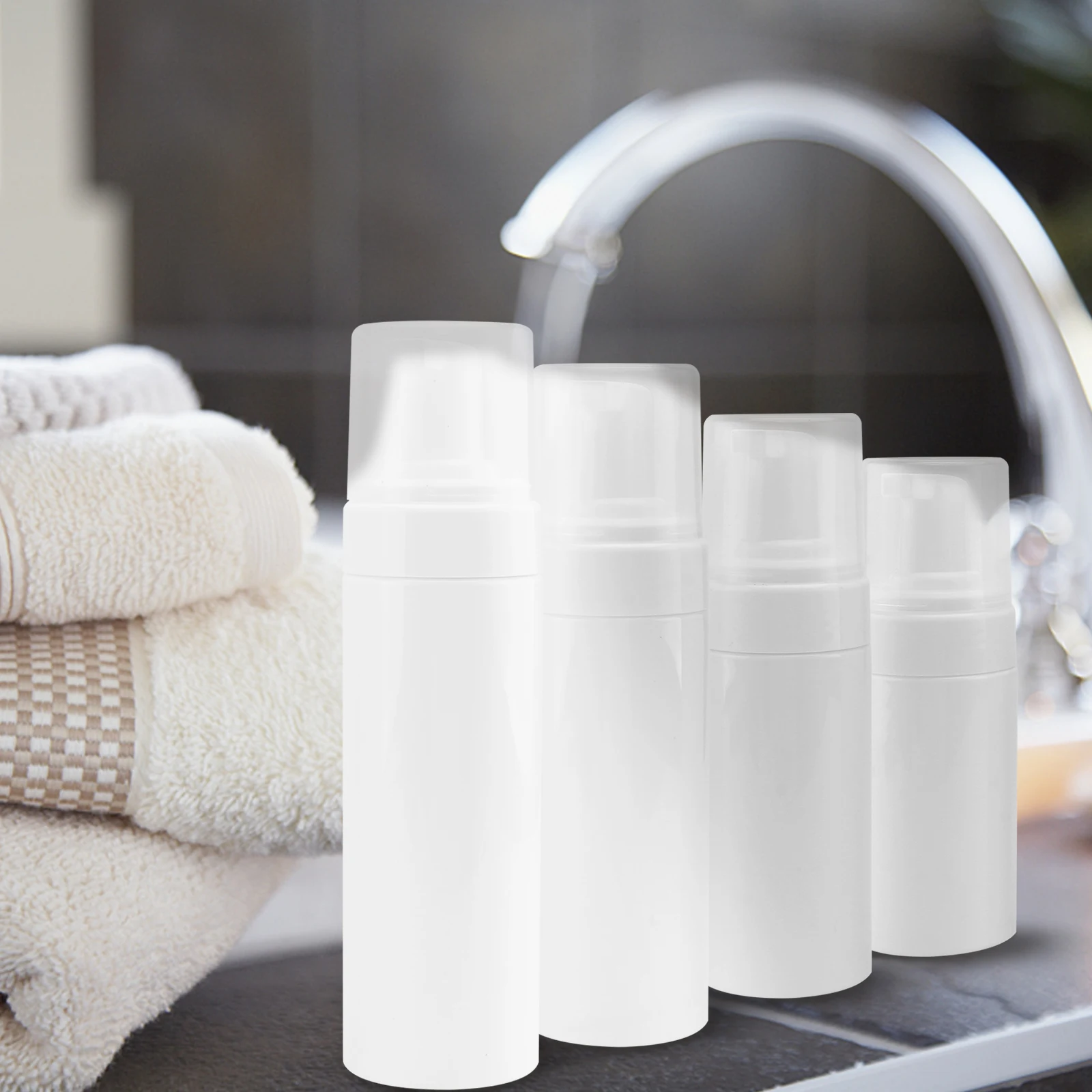 4pcs Foam Pump Bottles Portable Reusable Containers for Shampoo Conditioner Lotion Bodywash Travel Size Leak Proof Safety
4pcs Foam Pump Bottles Portable Reusable Containers for Shampoo Conditioner Lotion Bodywash Travel Size Leak Proof Safety