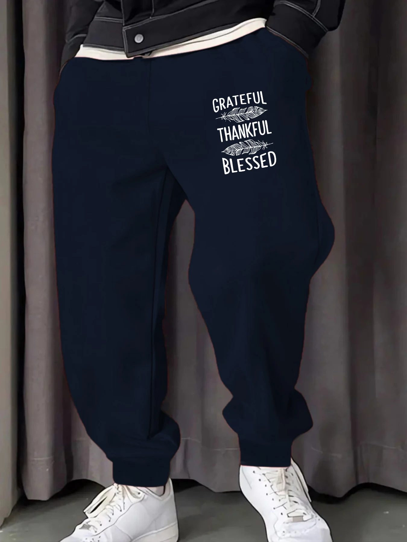 Grateful Thankful Blessed Printed Men Sweatpant Joggers Jogging Britches Pocket Comfy Long Pants Casual Basic Unisex Trousers
Grateful Thankful Blessed Printed Men Sweatpant Joggers Jogging Britches Pocket Comfy Long Pants Casual Basic Unisex Trousers