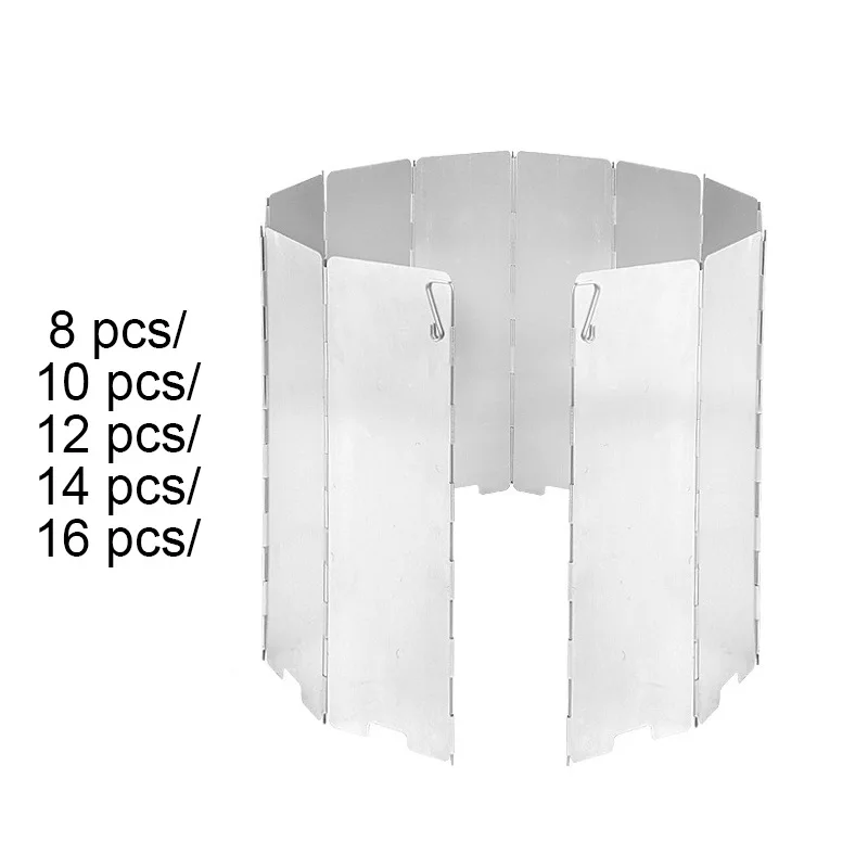8/9/10/12/14/16 Plates Gas Stove Wind Shield Outdoor Camping Picnic Cooking Burner Windproof Screen Aluminum Alloy Wind Screen
8/9/10/12/14/16 Plates Gas Stove Wind Shield Outdoor Camping Picnic Cooking Burner Windproof Screen Aluminum Alloy Wind Screen