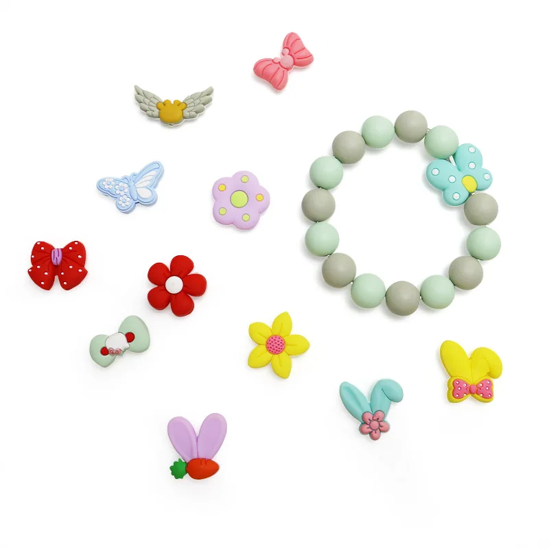 20pcs New Silicone Focal Beads Baby Teether Beads Teething Chew Toys DIY Pacifier Chain Jewelry Bracelet Pens Accessories
20pcs New Silicone Focal Beads Baby Teether Beads Teething Chew Toys DIY Pacifier Chain Jewelry Bracelet Pens Accessories