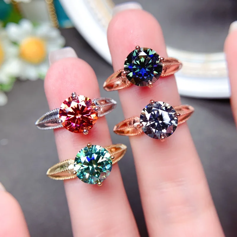 2ct Red/gray/colorful/green Moissanite Ring Real 925 Sterling Silver Fine Jewelry for Women Birthday Party Gift VVS1 Lab Diamond
2ct Red/gray/colorful/green Moissanite Ring Real 925 Sterling Silver Fine Jewelry for Women Birthday Party Gift VVS1 Lab Diamond