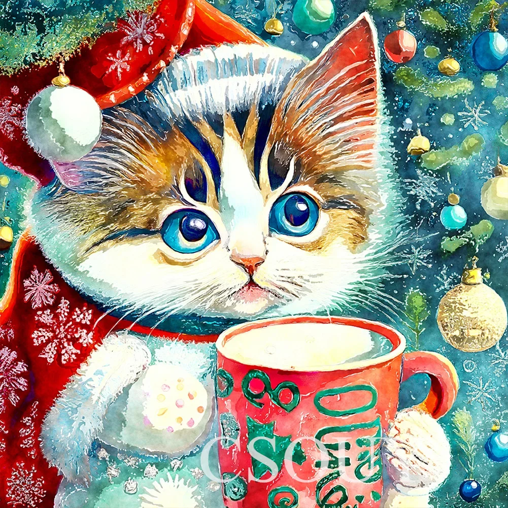 100%Fairy Dust Square Drill Crystal Full Diy Diamond Painting Cross Stitch Christmas Cat Embroidery Mosaic Home Decor Needlework
100%Fairy Dust Square Drill Crystal Full Diy Diamond Painting Cross Stitch Christmas Cat Embroidery Mosaic Home Decor Needlework