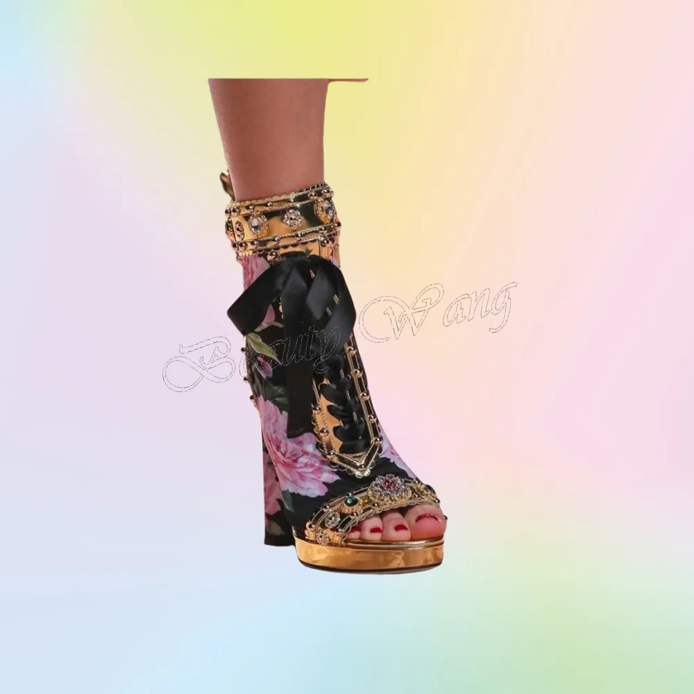Black Mixed Color Boots Front Cross Tied Shoes Ankle Boots Square High Heel Shoes for Women Shoes 2025 Zapatos Para Mujere
Black Mixed Color Boots Front Cross Tied Shoes Ankle Boots Square High Heel Shoes for Women Shoes 2025 Zapatos Para Mujere