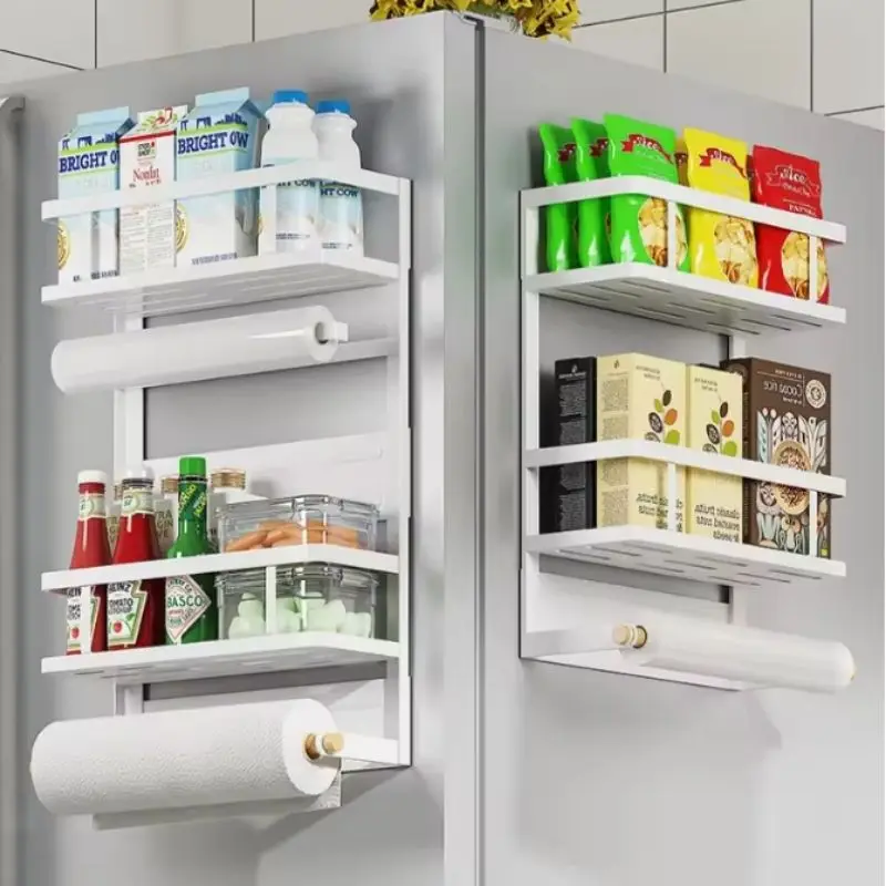 Magnetic Refrigerator Shelf Mount Kitchen Fridge Side Storage Hanging Shelf Multifunctional kitchen seasoning storage rack
Magnetic Refrigerator Shelf Mount Kitchen Fridge Side Storage Hanging Shelf Multifunctional kitchen seasoning storage rack