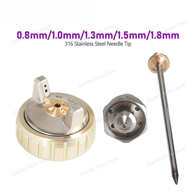 WA-101 Spray Paint Gun Needle Mouth Cap 316 Stainless Steel 0.8/1.0/1.3/1.5/1.8mm High Precision Spraying
WA-101 Spray Paint Gun Needle Mouth Cap 316 Stainless Steel 0.8/1.0/1.3/1.5/1.8mm High Precision Spraying