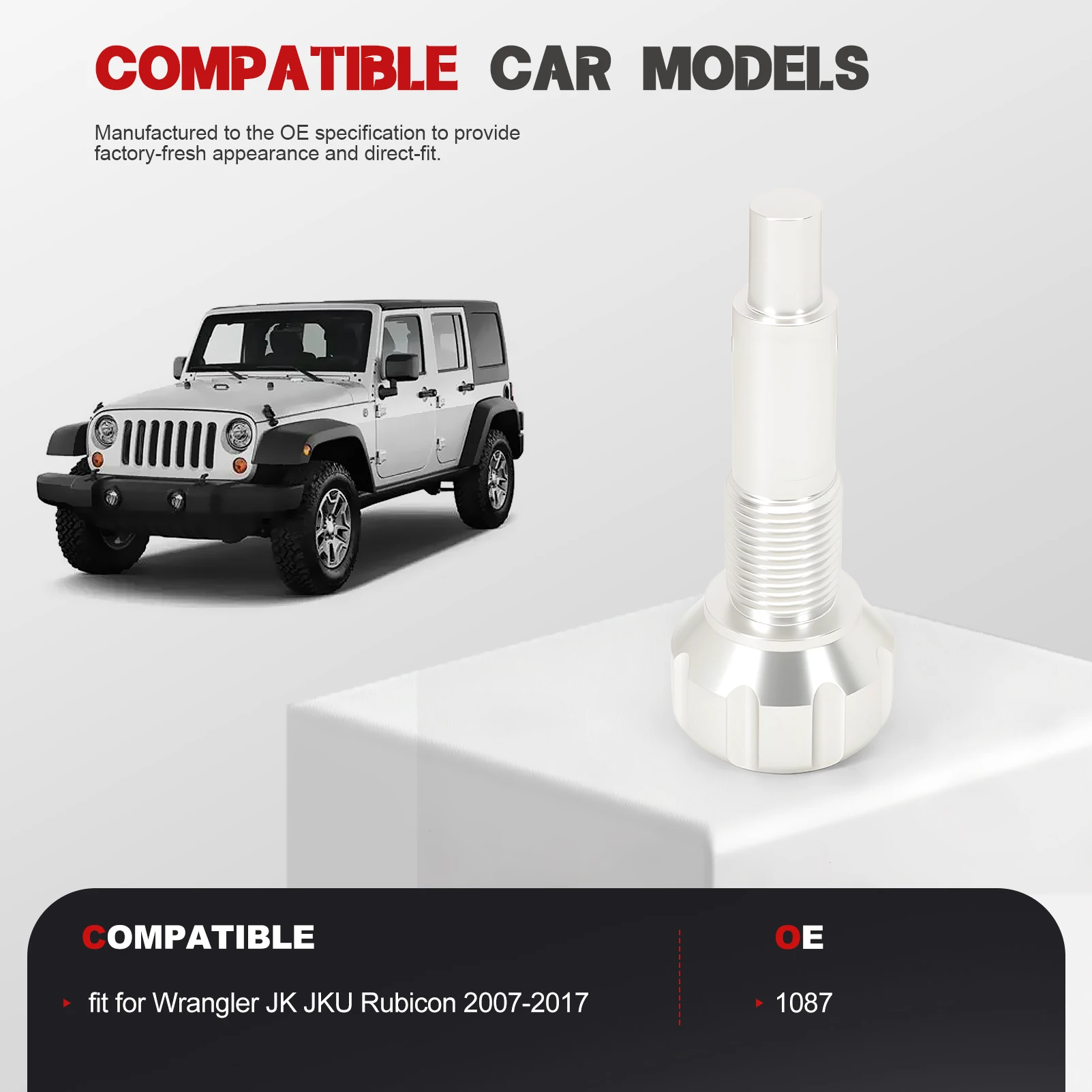 Manual Swaybar Disconnect Compatible with Jeep Wrangler JK JKU Rubicon 2007-2017 1087 Aluminum Silver Anti-Rust
Manual Swaybar Disconnect Compatible with Jeep Wrangler JK JKU Rubicon 2007-2017 1087 Aluminum Silver Anti-Rust