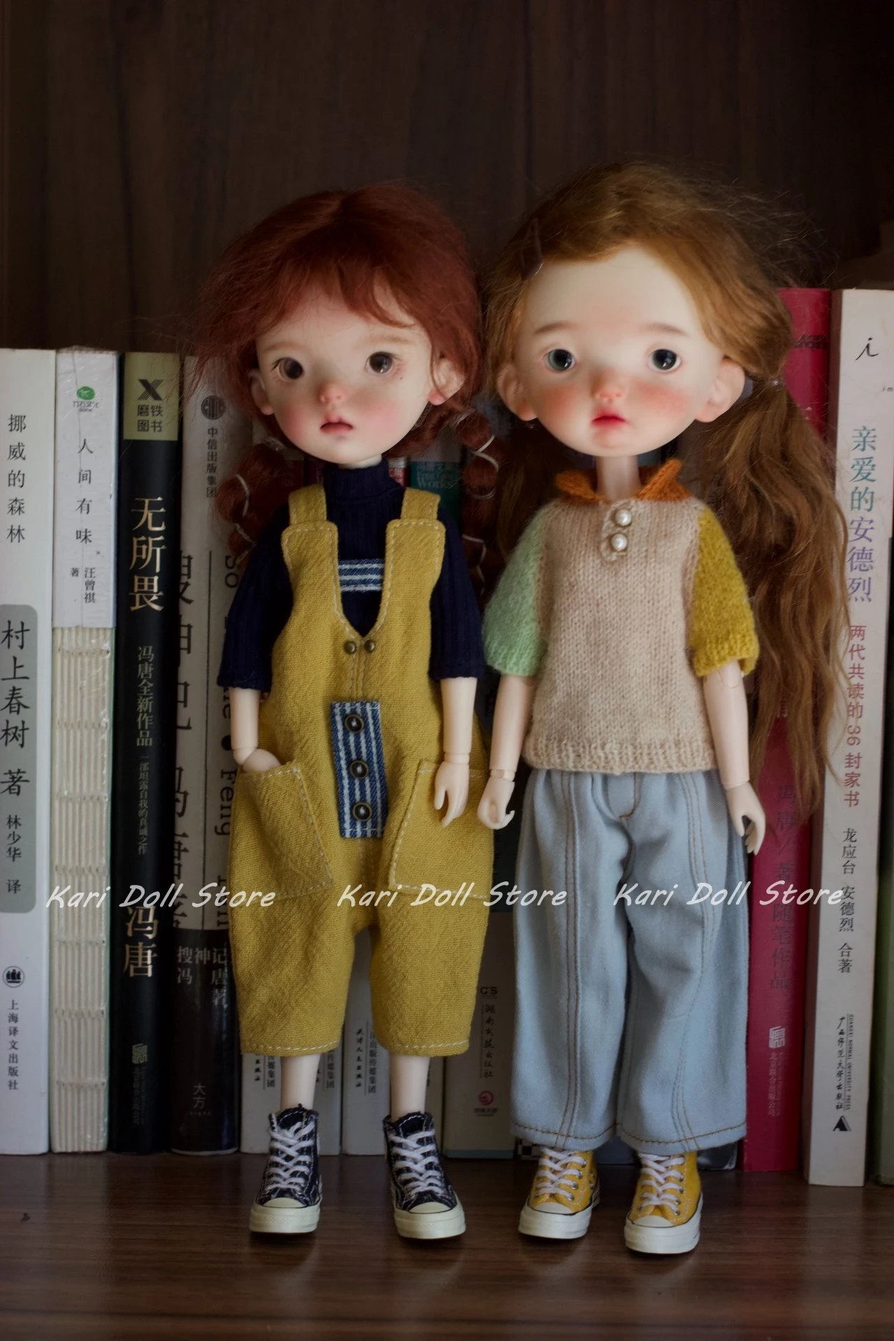 Kari Doll Clothes and skirts dress 26 single yarn color blocked handmade crochet sweater for Landazz Landoudou Doll
Kari Doll Clothes and skirts dress 26 single yarn color blocked handmade crochet sweater for Landazz Landoudou Doll