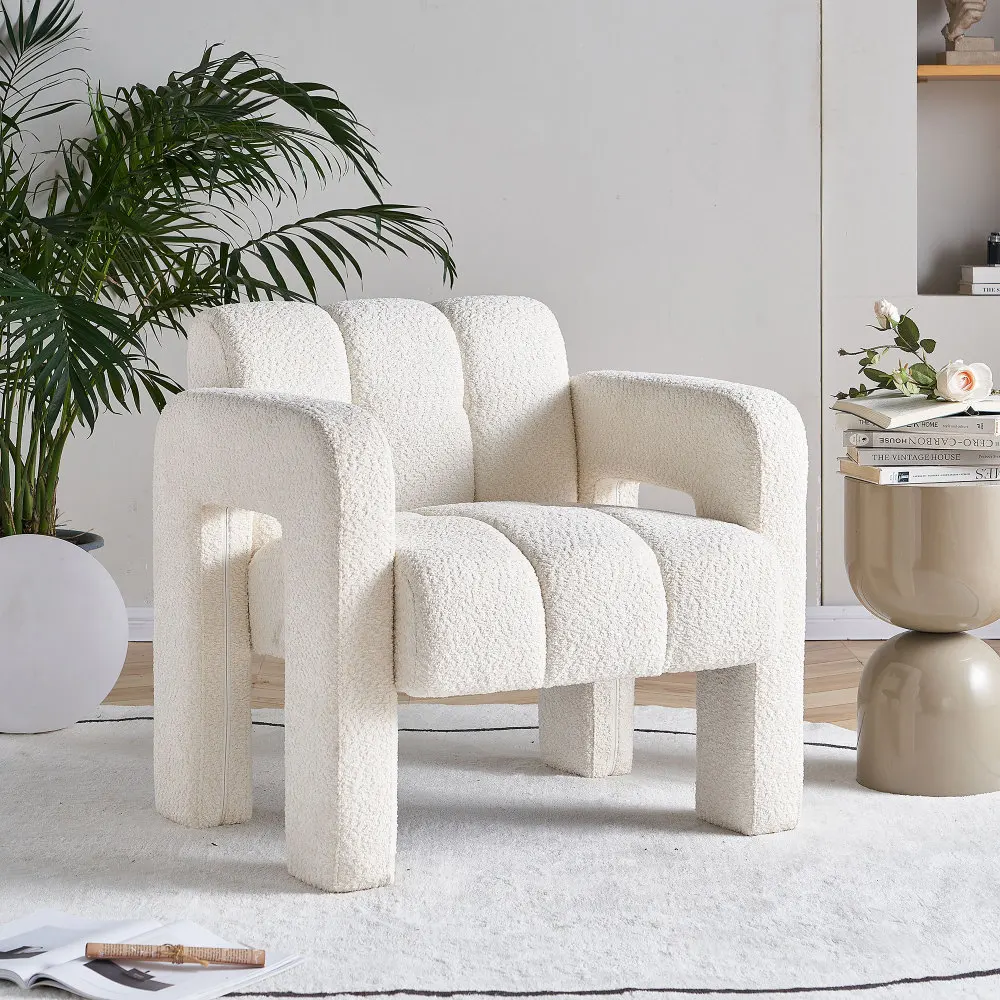 Upholstered Accent Chair, Seat cushion is built up with the high-quality, high-density foam and a solid wood frame, 31.10" Wide
Upholstered Accent Chair, Seat cushion is built up with the high-quality, high-density foam and a solid wood frame, 31.10" Wide