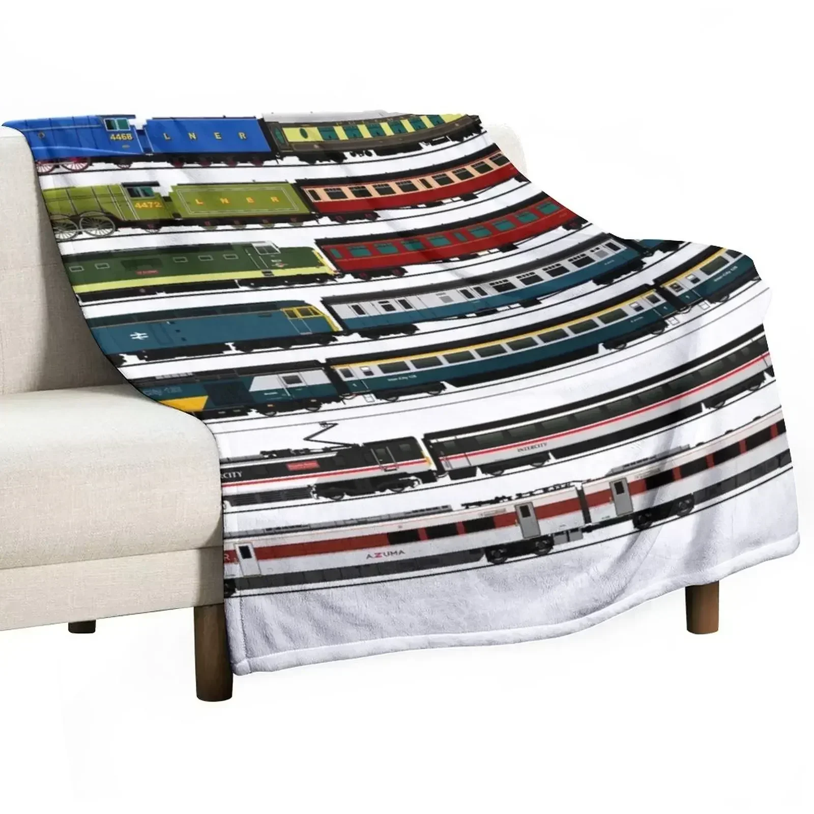 BRITISH TRAINS Throw Blanket Color Fast Cozy Throw Blanket
BRITISH TRAINS Throw Blanket Color Fast Cozy Throw Blanket