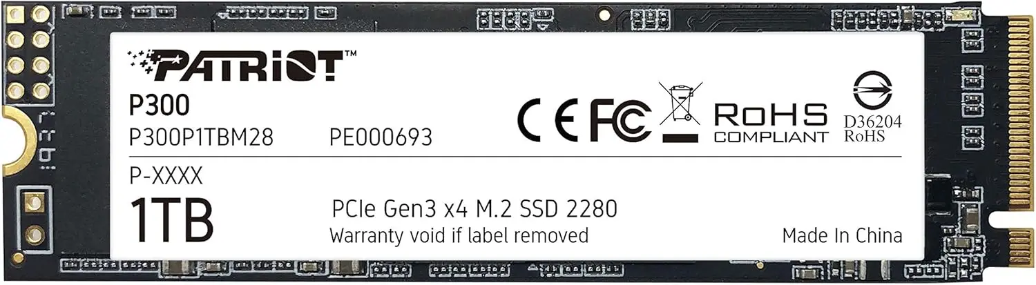 1TB M.2 PCIe Gen3 x4 SSD, 2100MB/s Read, Low Power
1TB M.2 PCIe Gen3 x4 SSD, 2100MB/s Read, Low Power
