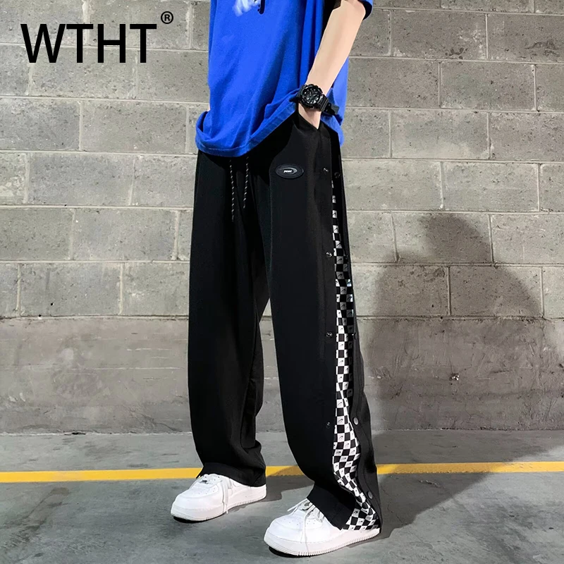 Мужские повседневные брюки WTHT Fashion с клетчатым дизайном и вставками, прямые, модные, летние 2026, с эластичным поясом, свободные, модель 2A2939
Мужские повседневные брюки WTHT Fashion с клетчатым дизайном и вставками, прямые, модные, летние 2026, с эластичным поясом, свободные, модель 2A2939