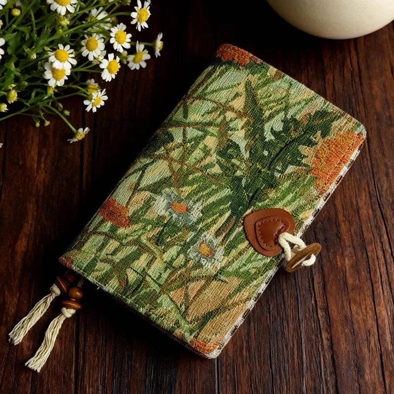A6 Gesang Flower Fabric Loose Leaf Notebook Soft Cover Blank Lined Journal Artistic Hand Diary Stationery
A6 Gesang Flower Fabric Loose Leaf Notebook Soft Cover Blank Lined Journal Artistic Hand Diary Stationery
