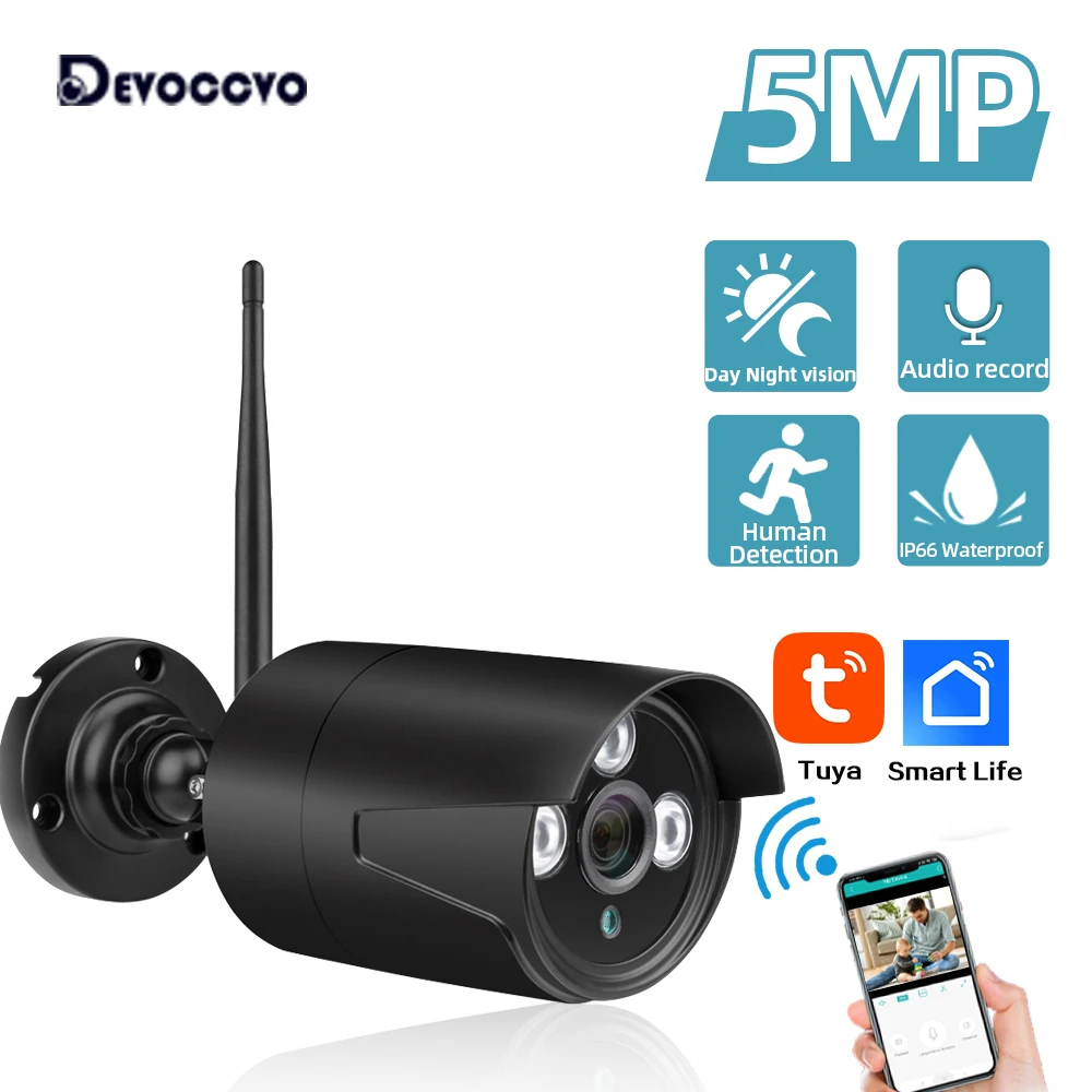 Tuya 5MP HD Video Recording WiFi Surveillance Camera Bullet Smart Life CCTV Security Motion Detection Remote Access IP Camera
Tuya 5MP HD Video Recording WiFi Surveillance Camera Bullet Smart Life CCTV Security Motion Detection Remote Access IP Camera