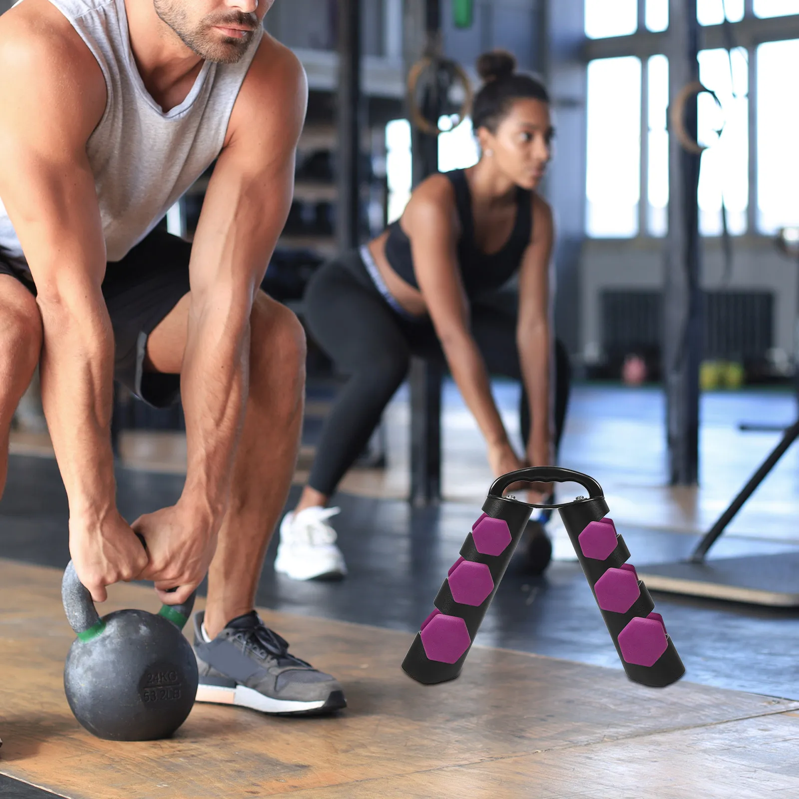 Rotating Dumbbell Rack Compact Three-Tier Storage Stand Fitness Equipment Dumbbell Holder Gym Organizer Gym Rack
Rotating Dumbbell Rack Compact Three-Tier Storage Stand Fitness Equipment Dumbbell Holder Gym Organizer Gym Rack