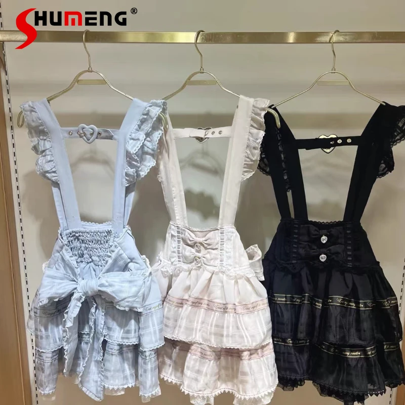 Liz Skirt Spring and Autumn New Japanese Sweet Cute Bow Lace Lolita Strap Skirt Girls Women High Waist Slim Mini Princess Skirt
Liz Skirt Spring and Autumn New Japanese Sweet Cute Bow Lace Lolita Strap Skirt Girls Women High Waist Slim Mini Princess Skirt