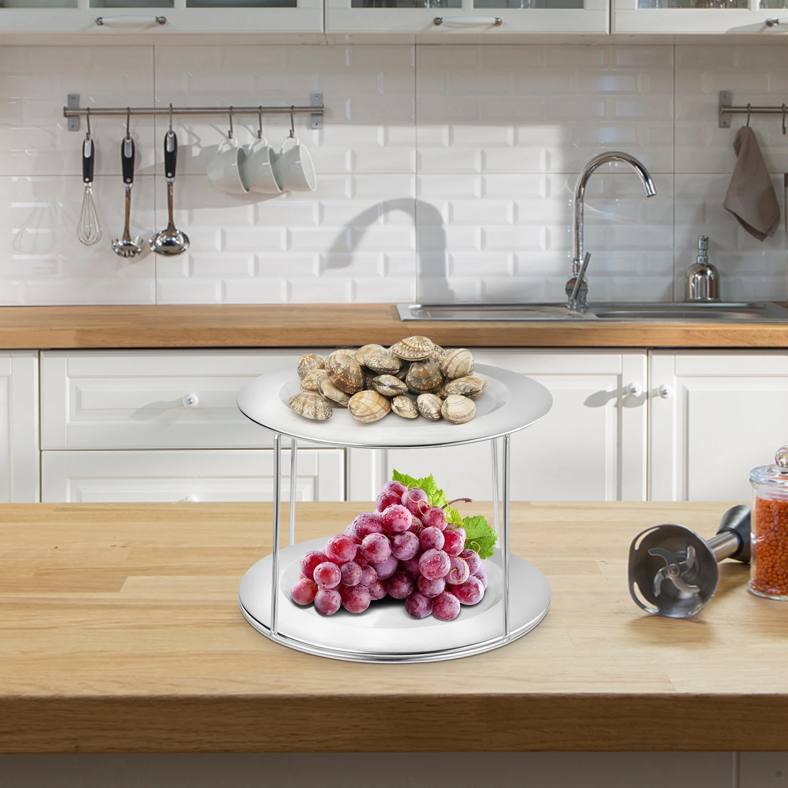 Seafood Tray 21 23cm Stainless Steel Seafood Tray Rack Double Tier Food Plate Stand Home Kitchen Restaurant Storage
Seafood Tray 21 23cm Stainless Steel Seafood Tray Rack Double Tier Food Plate Stand Home Kitchen Restaurant Storage
