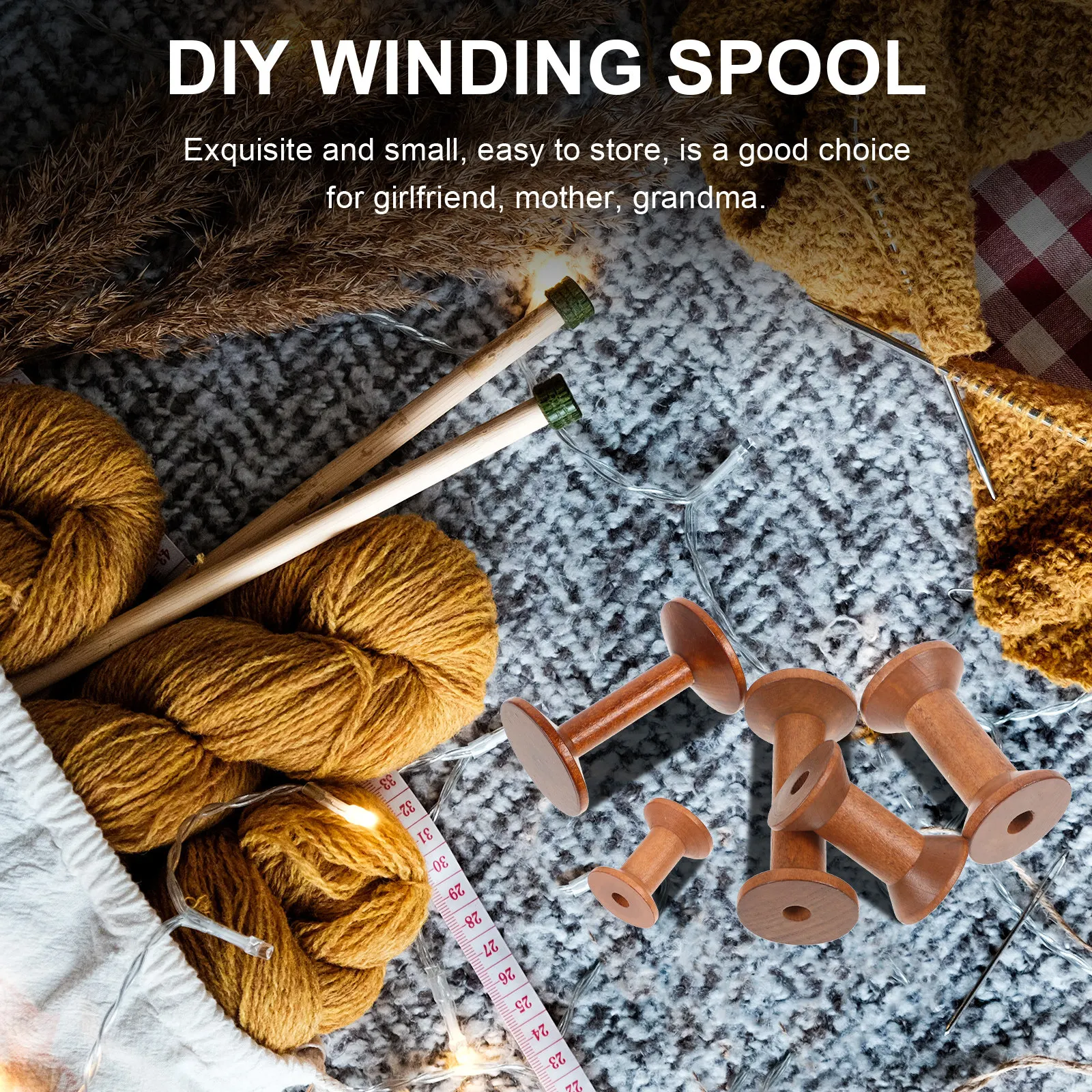 5Pcs Wooden Yarn Winding Spools DIY Sewing Embroidery Knitting Thread Holder Home Weaving Bobbins Craft Supply Wooden Spools
5Pcs Wooden Yarn Winding Spools DIY Sewing Embroidery Knitting Thread Holder Home Weaving Bobbins Craft Supply Wooden Spools