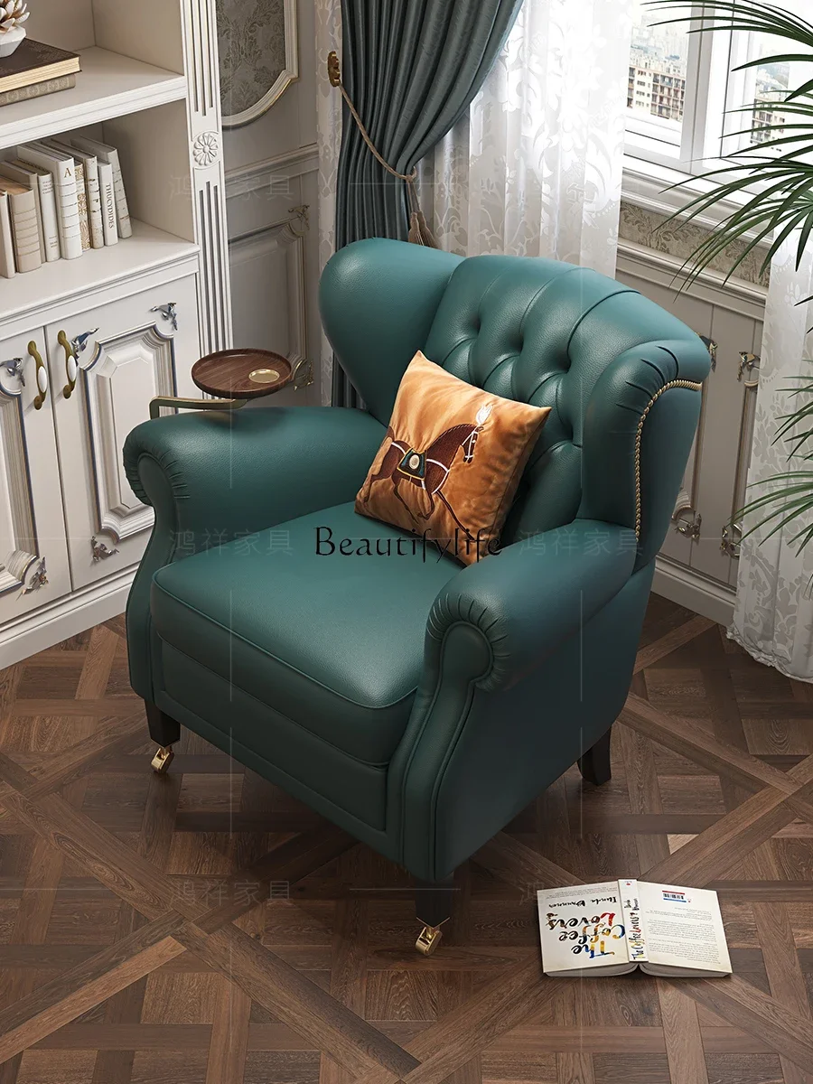 yj5Light Luxury High-End American Single First Layer Cowhide Cigar Chair
yj5Light Luxury High-End American Single First Layer Cowhide Cigar Chair