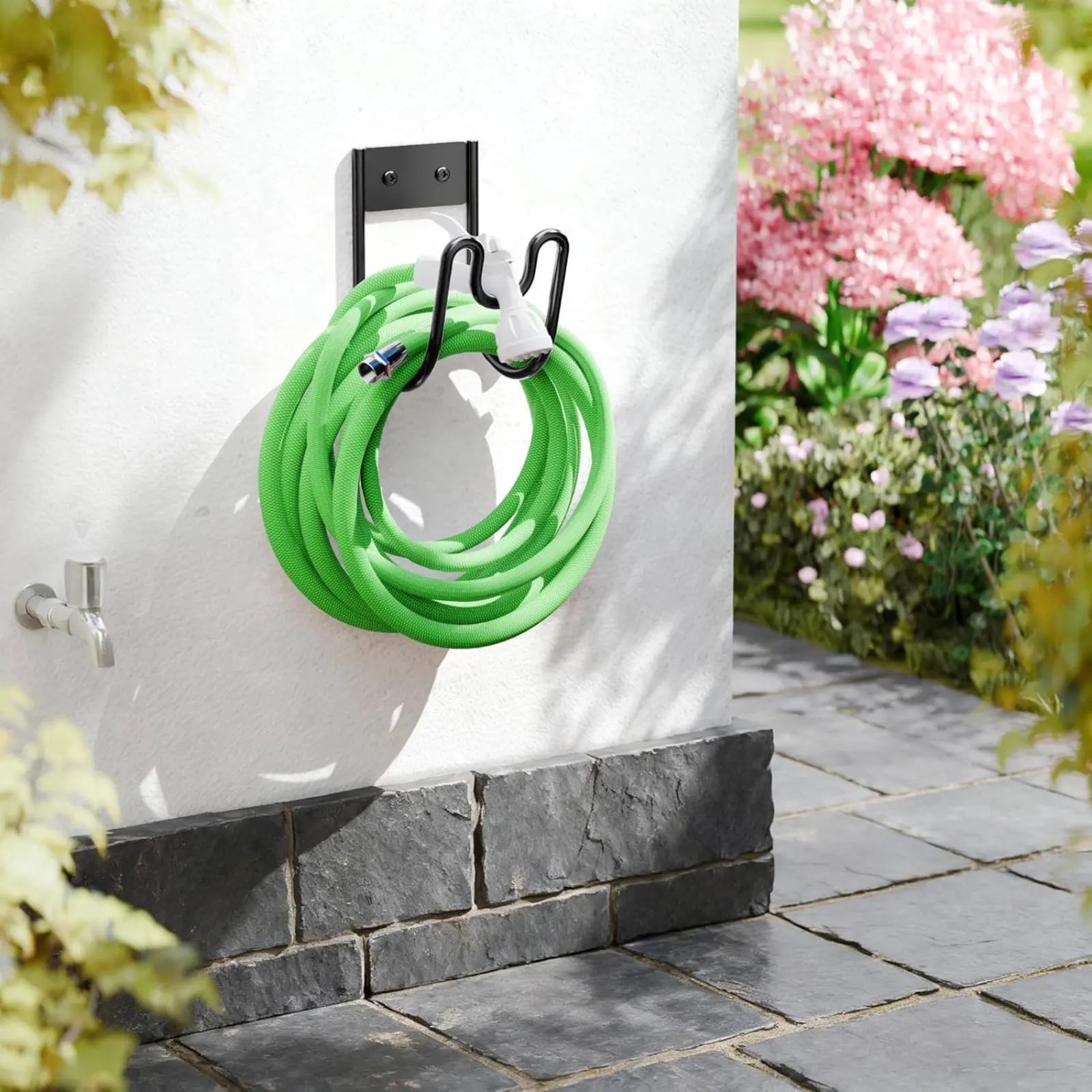 Hose Hanger with Slot Rustproof Garden Hose Hook Outdoor Organizer Easy to Install Space Saving for Garage
Hose Hanger with Slot Rustproof Garden Hose Hook Outdoor Organizer Easy to Install Space Saving for Garage
