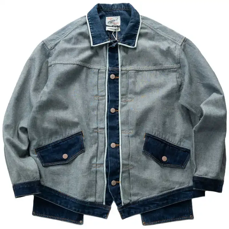 Spring and Autumn Style Japanese Trend Coat for Men and Women High Weight 13.4 Ounces Double-sided Denim Jacket
Spring and Autumn Style Japanese Trend Coat for Men and Women High Weight 13.4 Ounces Double-sided Denim Jacket