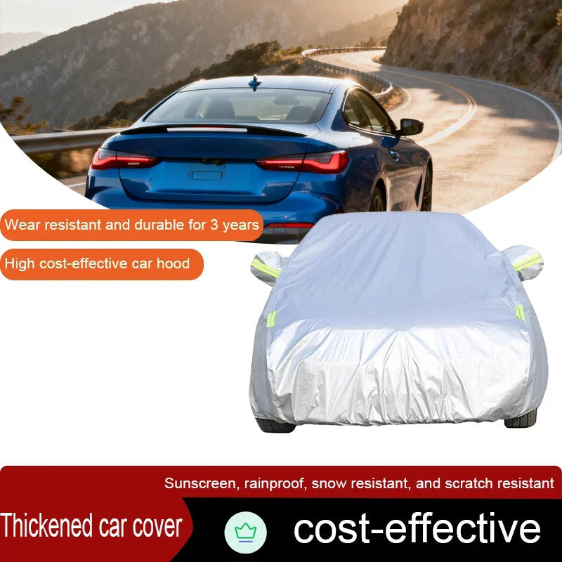 Suitable for BMW 4 Series 418i 420i 428i 430i 435i 440i 418d 420d 425d 430d 435d car cover anti-ultraviolet, snow, rain and wind
Suitable for BMW 4 Series 418i 420i 428i 430i 435i 440i 418d 420d 425d 430d 435d car cover anti-ultraviolet, snow, rain and wind