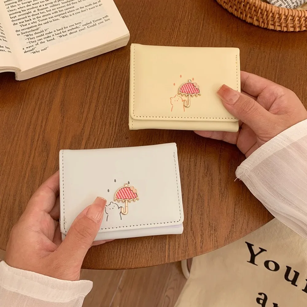 Cute Solid Color Cartoon Short Wallet Korean Style PU Leather Three Fold Card Bag Multi-card Slot Card Pocket Coin Purse Women
Cute Solid Color Cartoon Short Wallet Korean Style PU Leather Three Fold Card Bag Multi-card Slot Card Pocket Coin Purse Women