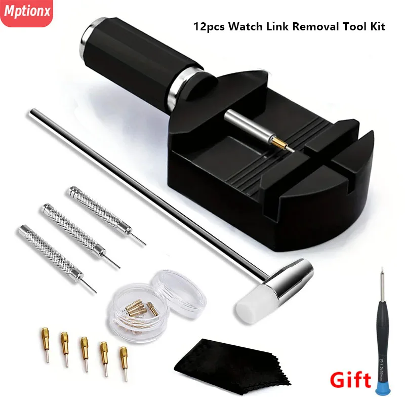 12pcs/set Watch Strap Repair Tools Kit,Adjusting Watch Pin Band Chain Bracelet Link Pin Tool Remover Easy To Remover Adjustment
12pcs/set Watch Strap Repair Tools Kit,Adjusting Watch Pin Band Chain Bracelet Link Pin Tool Remover Easy To Remover Adjustment