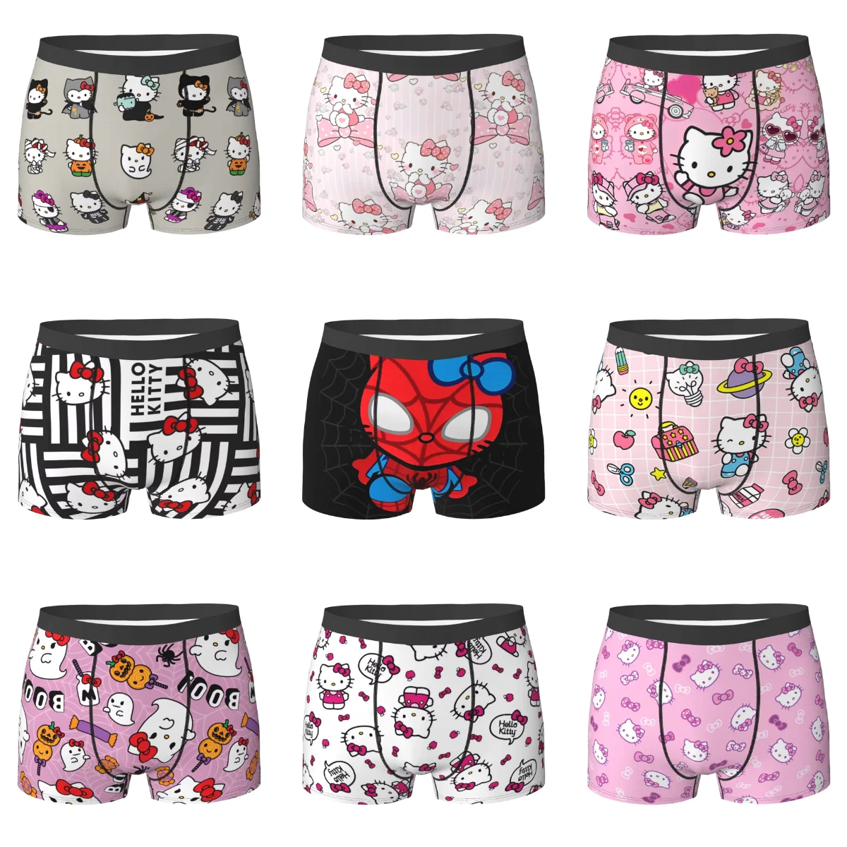 Шорты-боксеры Hello Kitty на Хэллоуин, нижнее белье с 3D чехлом, Лидер продаж, шорты с принтом, сексуальные мягкие мужские трусы, большой размер
Шорты-боксеры Hello Kitty на Хэллоуин, нижнее белье с 3D чехлом, Лидер продаж, шорты с принтом, сексуальные мягкие мужские трусы, большой размер