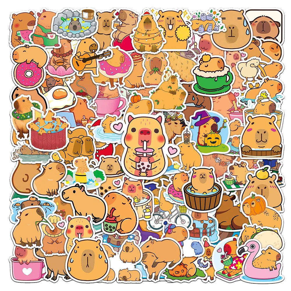 10/30/50/100pcs Cartoon Capybara Stickers Cute Aesthetic Waterproof Decals Graffiti DIY Laptop Motorcycle Kawaii Animals Sticke
10/30/50/100pcs Cartoon Capybara Stickers Cute Aesthetic Waterproof Decals Graffiti DIY Laptop Motorcycle Kawaii Animals Sticke