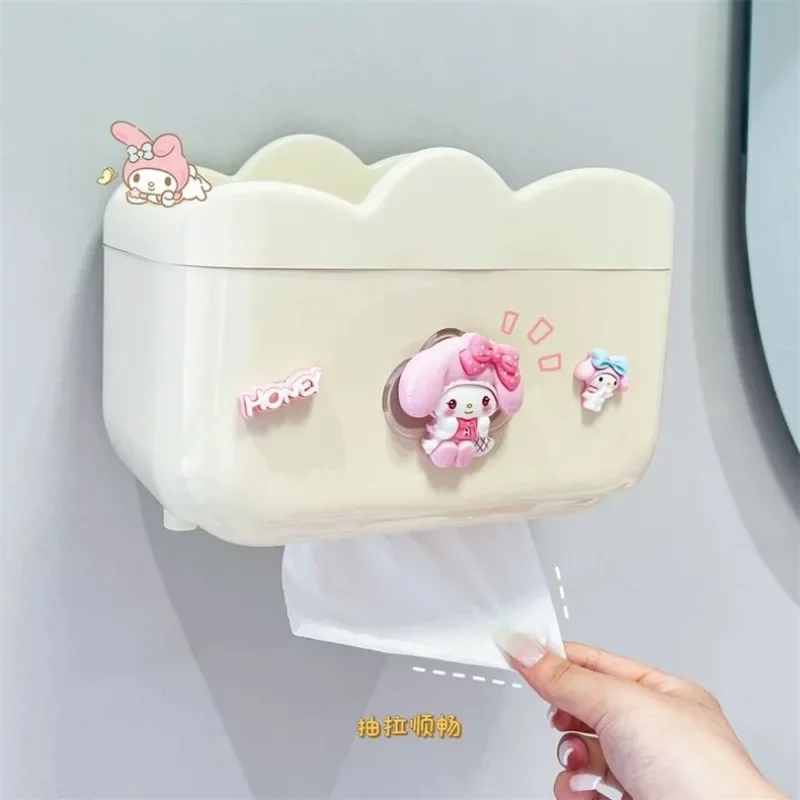 Sanrio Kawaii My Melody Tissue Box Kuromi Cinnamoroll Anime Cartoon Fashion Exquisite Household Bathroom Wall-mounted Paper Box
Sanrio Kawaii My Melody Tissue Box Kuromi Cinnamoroll Anime Cartoon Fashion Exquisite Household Bathroom Wall-mounted Paper Box