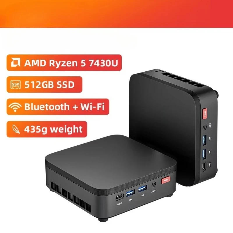 R3 Mini PC with AMD Ryzen 5 7430U 16GB RAM 512GB SSD Study Ready High Quality Immediate Shipping Mini PC
R3 Mini PC with AMD Ryzen 5 7430U 16GB RAM 512GB SSD Study Ready High Quality Immediate Shipping Mini PC