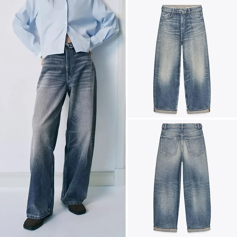 Fashionable Casual Mid-Rise Cuffed Denim Jeans Women's New Autumn Collection Versatile Comfortable 18-25 Years Old
Fashionable Casual Mid-Rise Cuffed Denim Jeans Women's New Autumn Collection Versatile Comfortable 18-25 Years Old