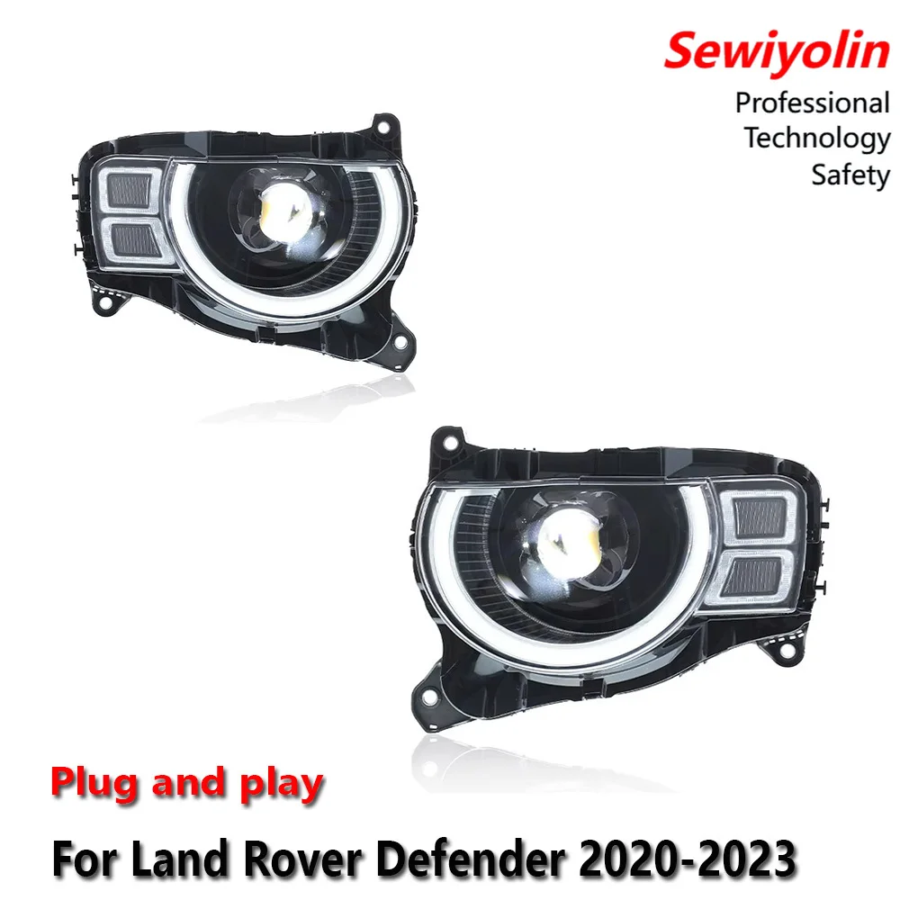 Car Headlight Assemblies Lamps For Land Rover Defender 2020-2023 Auto lighting DRL Brake Turn Signal Lamp Plug and Play
Car Headlight Assemblies Lamps For Land Rover Defender 2020-2023 Auto lighting DRL Brake Turn Signal Lamp Plug and Play