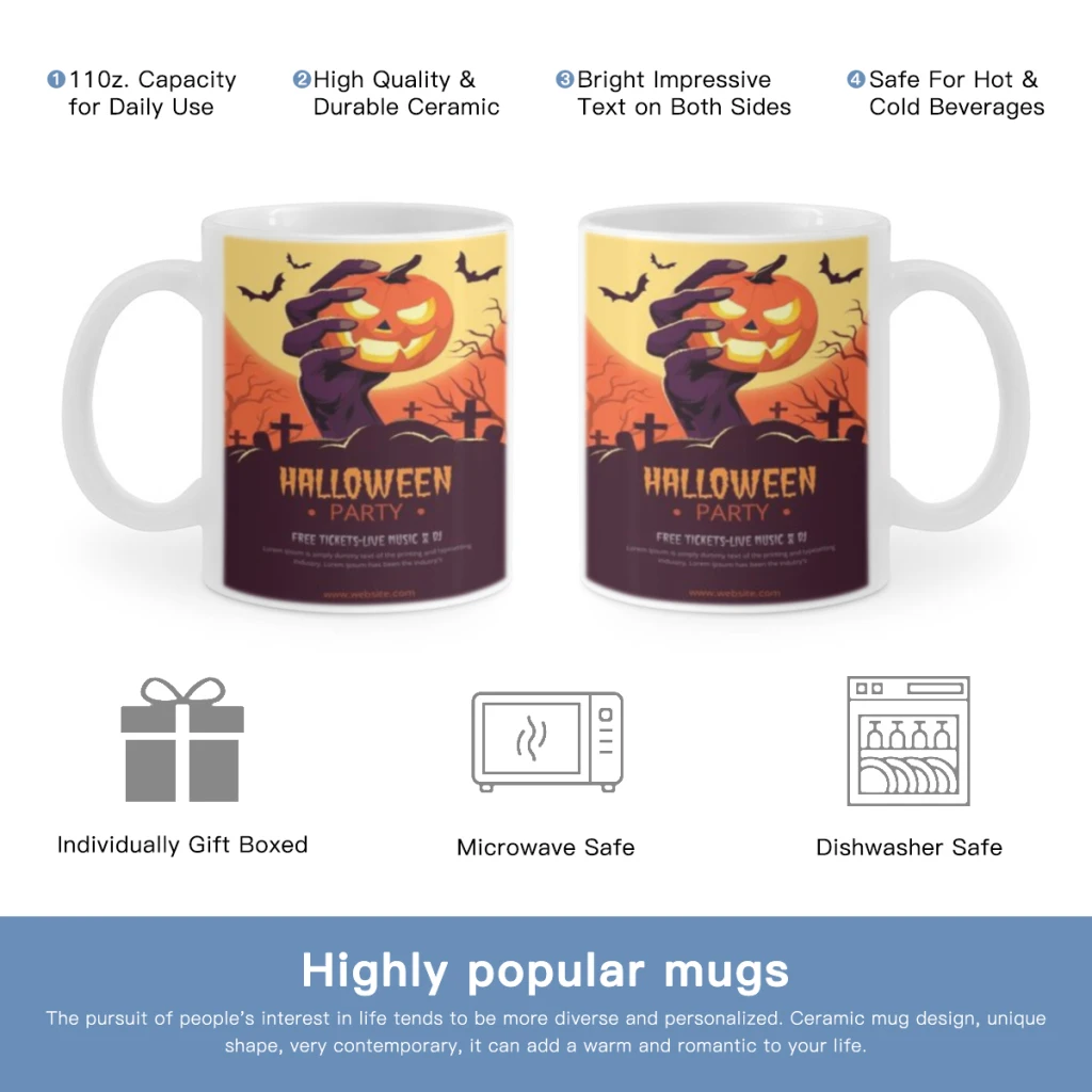 Witches Enchanting Halloween Free shipping 11OZ Coffee Mug Beer Mugs Tea Milk Cup For coffee Surprised Gift
Witches Enchanting Halloween Free shipping 11OZ Coffee Mug Beer Mugs Tea Milk Cup For coffee Surprised Gift
