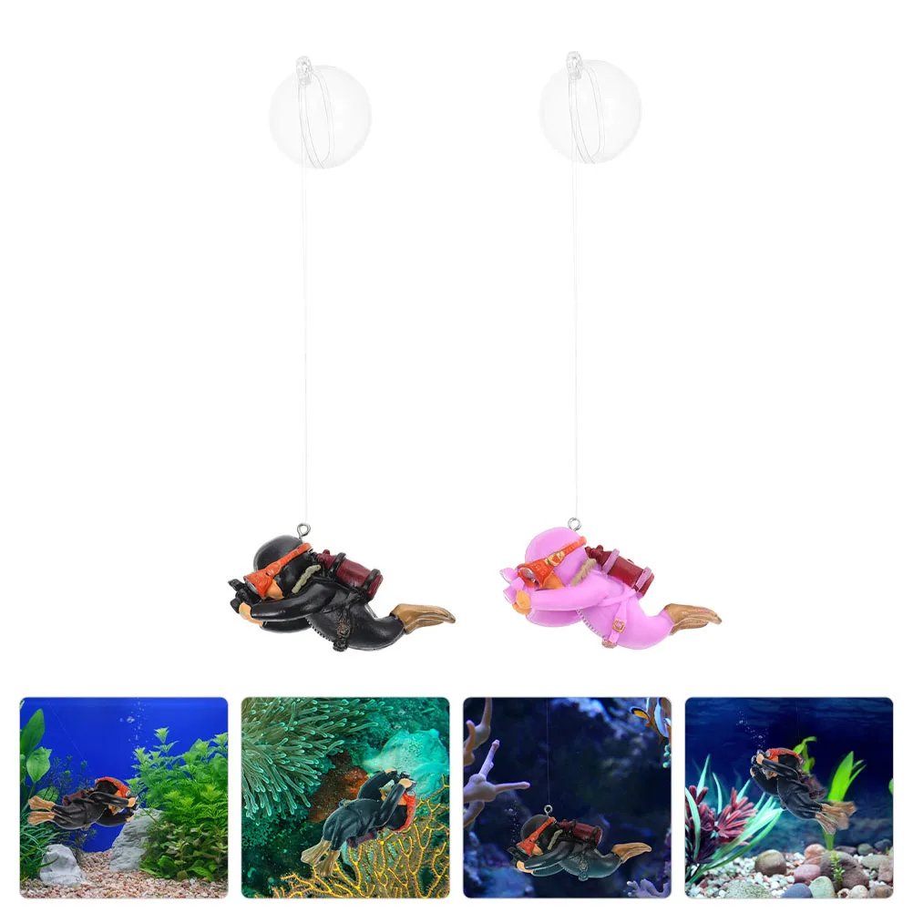 2Pcs Miniature Diver Models Aquarium Ornament Fish Tank Decor Floating Diver Figurines for Fish Tank Decor 
2Pcs Miniature Diver Models Aquarium Ornament Fish Tank Decor Floating Diver Figurines for Fish Tank Decor