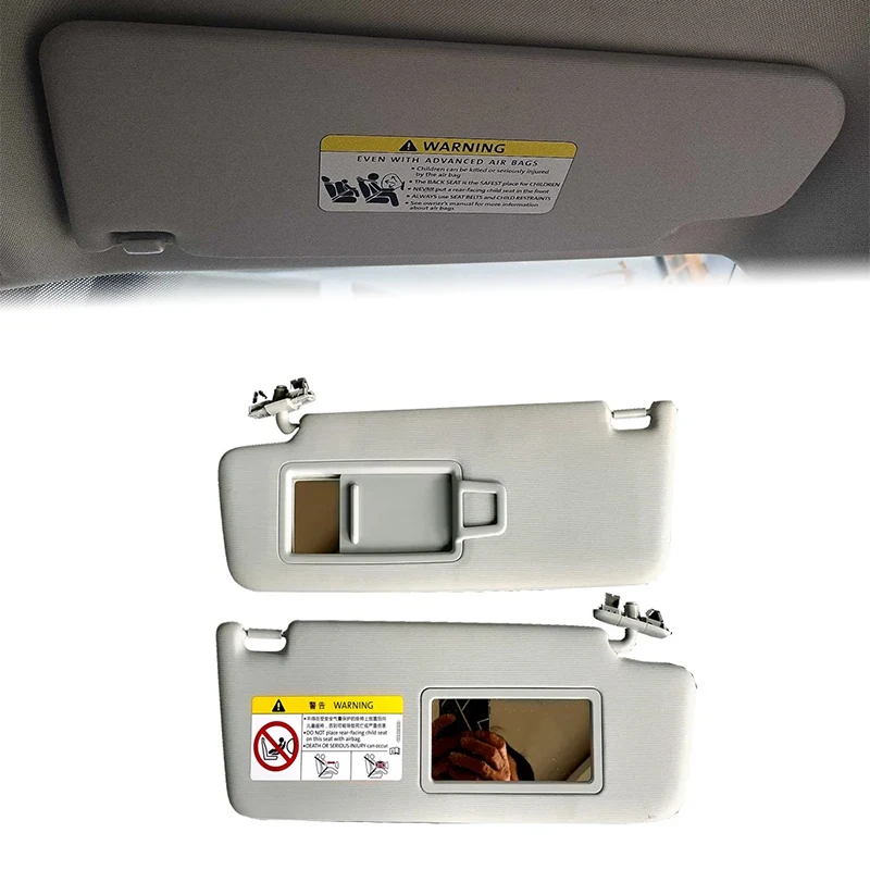 Left Right Car Visor with Make-up Mirror Light Baffle Gray for Volkswagen Jetta 2013-2018 Santana 13-15 for Skoda Octavia 14-17
Left Right Car Visor with Make-up Mirror Light Baffle Gray for Volkswagen Jetta 2013-2018 Santana 13-15 for Skoda Octavia 14-17