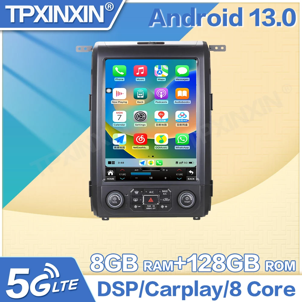Android 13 Auto Car Radio Navigation CarPlay for Ford F150 2013 2014 F-150 Truck Multimedia Player Stereo Head Unit Touch Screen
Android 13 Auto Car Radio Navigation CarPlay for Ford F150 2013 2014 F-150 Truck Multimedia Player Stereo Head Unit Touch Screen