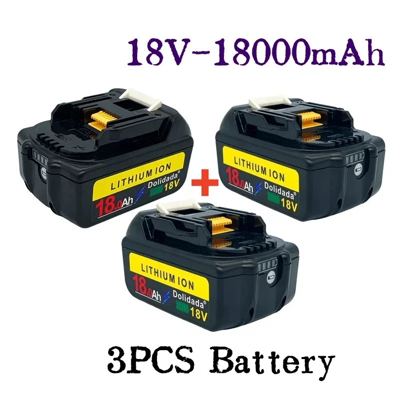 Makita-18 V Rechargeable Lithium-ion Battery, 18000mAh, BL1880, bl1860, bl1830, New
Makita-18 V Rechargeable Lithium-ion Battery, 18000mAh, BL1880, bl1860, bl1830, New