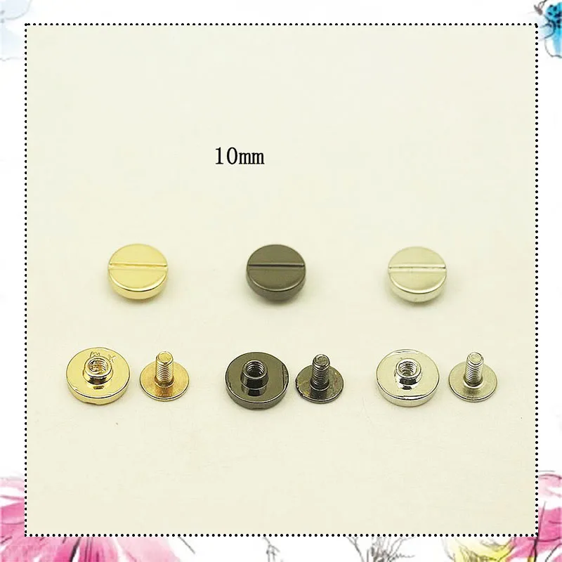50Sets 10mm Round Rivet Nails Screw Studs Metal Buckles Snap Hook Bag Hardware Handbag Decorative DIY Leather Craft
50Sets 10mm Round Rivet Nails Screw Studs Metal Buckles Snap Hook Bag Hardware Handbag Decorative DIY Leather Craft