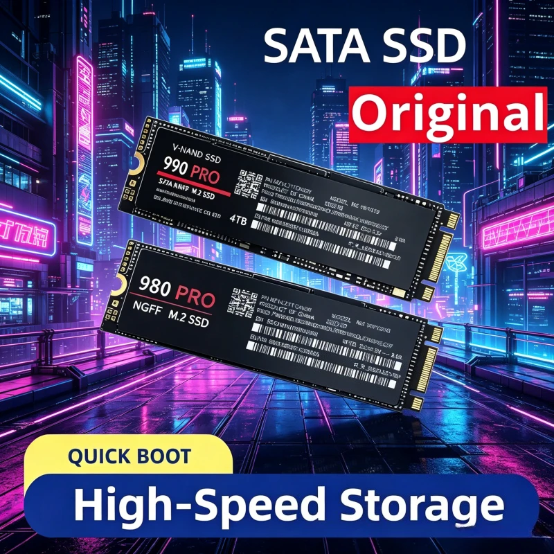 【Brand+】Internal Solid State Drive – for Laptop & Desktop PC SSD, 980Pro 990Pro M.2 NGFF PCIe 4.0 High Speed Up to 7400MB/s
【Brand+】Internal Solid State Drive – for Laptop & Desktop PC SSD, 980Pro 990Pro M.2 NGFF PCIe 4.0 High Speed Up to 7400MB/s